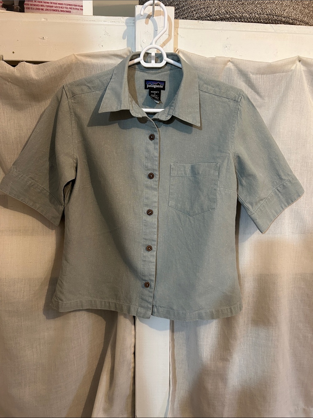 Patagonia Short-Sleeve Button-Up Shirt in Sage